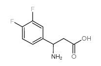 3-氨基-3-(3,4-二氟苯基)丙酸结构式