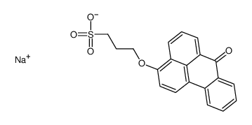 1-Propanesulfonic acid, 3-((7-oxo-7H-benz(de)anthracene-3-yl)oxy)-, so dium salt Structure