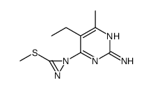 2-Pyrimidinamine,5-ethyl-4-methyl-6-[3-(methylthio)-1H-diazirin-1-yl]-(9CI)结构式