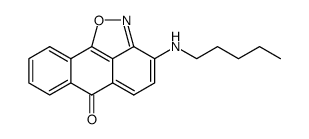 3-amylaminoanthra[1,9-c,d]isoxazol-6-one结构式