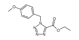 ethyl 1-(4-methoxybenzyl)-1H-tetrazole-5-carboxylate结构式