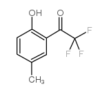 2,2,2-三氟-1-(2-羟基-5-甲基苯基)-乙酮结构式