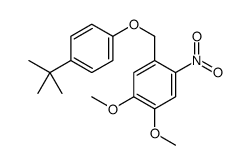 4-[[4-(tert-butyl)phenoxy]methyl]-5-nitroveratrole Structure