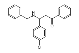 3-(benzylamino)-3-(4-chlorophenyl)-1-phenylpropan-1-one Structure