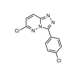 6-氯-3-(4-氯苯基)-[1,2,4]三唑并[4,3-b]哒嗪结构式