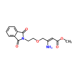 Methyl (2Z)-3-amino-4-[2-(1,3-dioxo-1,3-dihydro-2H-isoindol-2-yl)ethoxy]-2-butenoate Structure