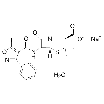 oxacillin sodium monohydrate Structure