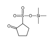 trimethylsilyl 2-oxocyclopentane-1-sulfonate Structure