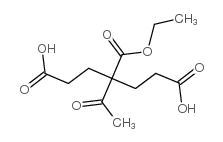 4-Acetyl-4-(ethoxycarbonyl)heptanedioic acid Structure