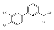 3',4'-二甲基-联苯-3-羧酸结构式