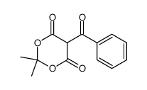 5-benzoyl-2,2-dimethyl-1,3-dioxane-4,6-dione Structure