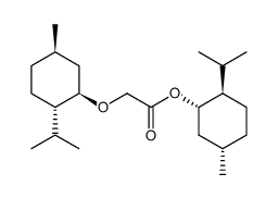((1R)-menthyloxy)-acetic acid-((1S)-menthyl ester)结构式