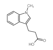 3-(1-Methyl-1H-indol-3-yl)-propionic acid Structure