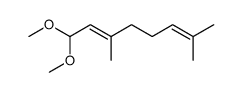 (E)-1,1-dimethoxy-3,7-dimethylocta-2,6-diene Structure