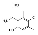 2-(aminomethyl)-4-chloro-3,5-dimethylphenol hydrochloride结构式