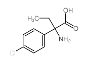 Benzeneacetic acid, a-amino-4-chloro-a-ethyl-结构式