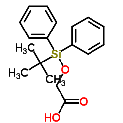 2-((叔丁基二苯基甲硅烷基)氧基)乙酸结构式