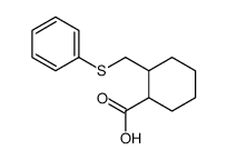 2-(phenylsulfanylmethyl)cyclohexane-1-carboxylic acid Structure