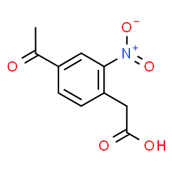 2-(4-Acetyl-2-nitrophenyl)acetic acid Structure