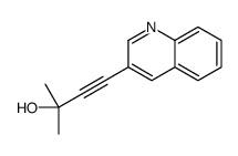 2-methyl-4-quinolin-3-ylbut-3-yn-2-ol Structure