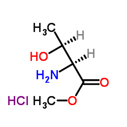 (2S,3S)-2-氨基-3-羟基丁酸甲酯盐酸盐结构式