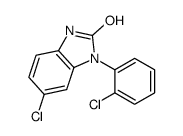 5-chloro-3-(2-chlorophenyl)-1H-benzimidazol-2-one结构式
