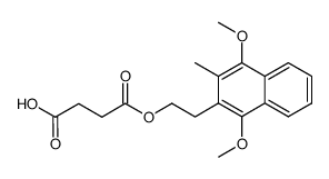 2-(3-methyl-1,4-dimethoxynaphthalen-2-yl)ethyl hydrogen succinate Structure