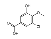 3-chloro-5-hydroxy-4-methoxybenzoic acid结构式