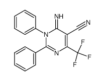 1,2-diphenyl-4-trifluoromethyl-5-cyano-6(1H)-pyrimidineimine结构式