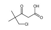 5-chloro-4,4-dimethyl-3-oxopentanoic acid Structure