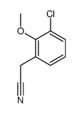2-(3-chloro-2-methoxyphenyl)acetonitrile Structure