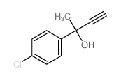 Benzenemethanol,4-chloro-a-ethynyl-a-methyl-结构式