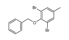 2-(苄氧基)-1,3-二溴-5-甲基苯结构式