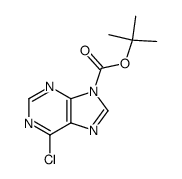6-chloro-9-Boc-9H-purine Structure