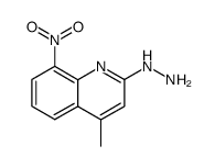 (4-methyl-8-nitro-[2]quinolyl)-hydrazine结构式