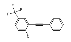 1-chloro-2-phenylethynyl-4-trifluoromethyl-benzene Structure