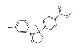 methyl 4-(3-(4-methylbenzyl)isoxazolidin-3-yl)benzoate结构式