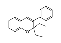 2,2-diethyl-3-phenylchromene结构式