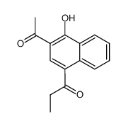 1-(3-acetyl-4-hydroxy-[1]naphthyl)-propan-1-one结构式