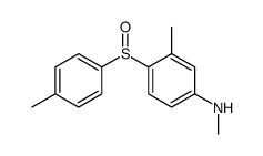 N,3-dimethyl-4-(4-methylphenyl)sulfinylaniline结构式
