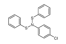 4-chloro-N,N-bis(phenylsulfanyl)aniline结构式