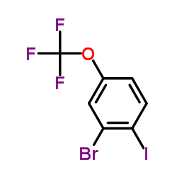2-Bromo-1-iodo-4-(trifluoromethoxy)benzene Structure