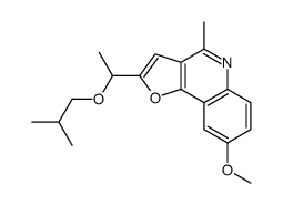 8-methoxy-4-methyl-2-[1-(2-methylpropoxy)ethyl]furo[3,2-c]quinoline Structure
