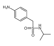 1-(4-aminophenyl)-N-propan-2-ylmethanesulfonamide结构式