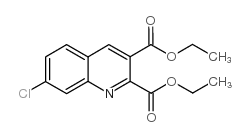 7-CHLOROQUINOLINE-2,3-DICARBOXYLIC ACID DIETHYL ESTER Structure