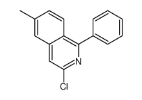 3-chloro-6-methyl-1-phenylisoquinoline结构式