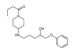 1-[4-[(4-hydroxy-5-phenoxypentyl)amino]piperidin-1-yl]butan-1-one Structure