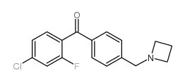 4'-AZETIDINOMETHYL-4-CHLORO-2-FLUOROBENZOPHENONE Structure