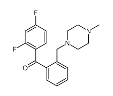 2,4-DIFLUORO-2'-(4-METHYLPIPERAZINOMETHYL) BENZOPHENONE Structure