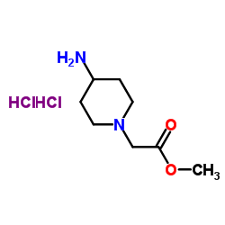 2-(4-氨基哌啶-1-基)乙酸甲酯结构式
